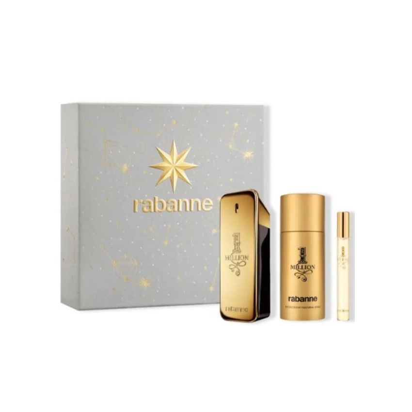 Rabanne 1 Million Eau De Toilette Vaporisateur 100Ml Coffret 3 Produits