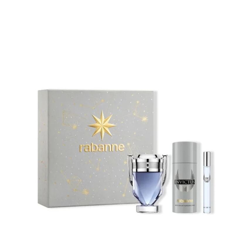 Rabanne Invictus Eau De Toilette Vaporisateur 100Ml Coffret 3 Produits