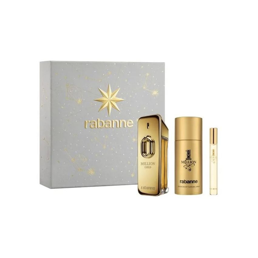 Rabanne Million Gold Eau De Parfum Intense Vaporisateur 100Ml Coffret 3 Produits