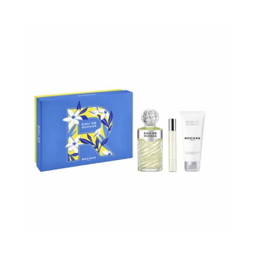 Rochas Eau De Rochas Eau De Toilette Spray 100Ml Coffret 3 Produits