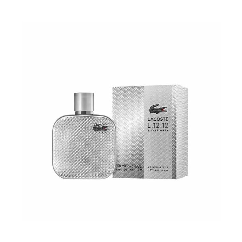 Lacoste L.12.12 Silver Grey Eau De Parfum Vaporisateur 100Ml