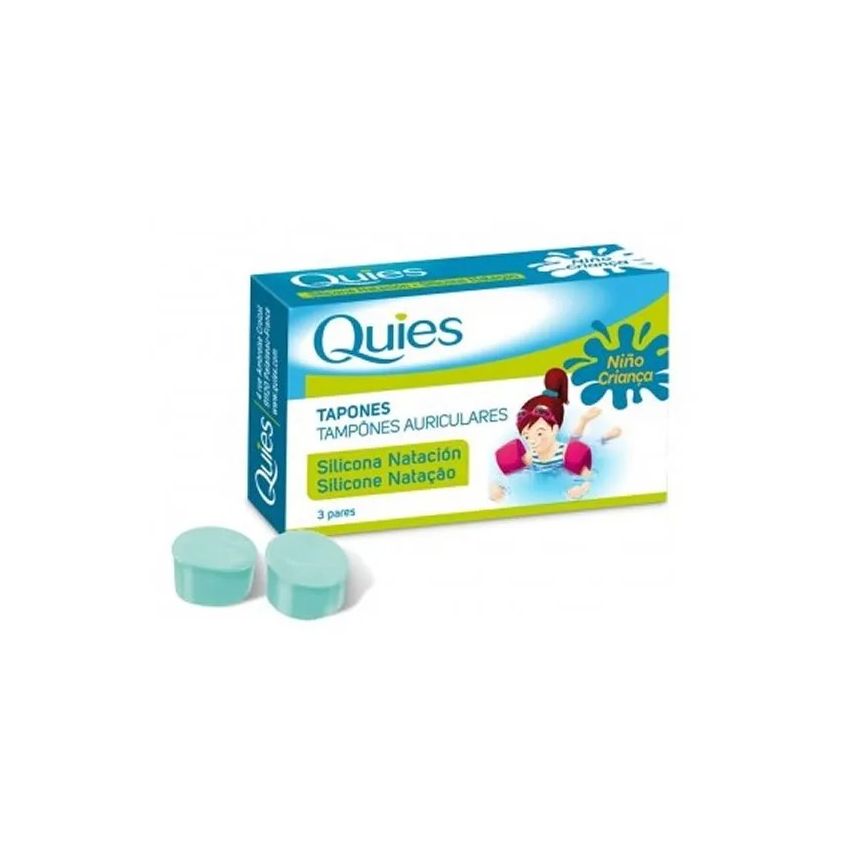 Quies Bouchons De Natation En Silicone Pour Enfants 6 Unités