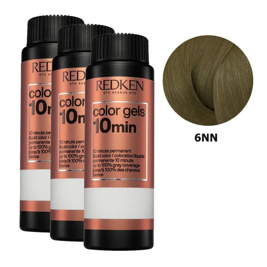 Redken Color Gels 10 Min #6Nn-Choco Mousse 60 Ml X 3
