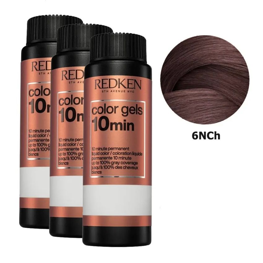Redken Color Gels 10 Min #6Nch 60 Ml X 3