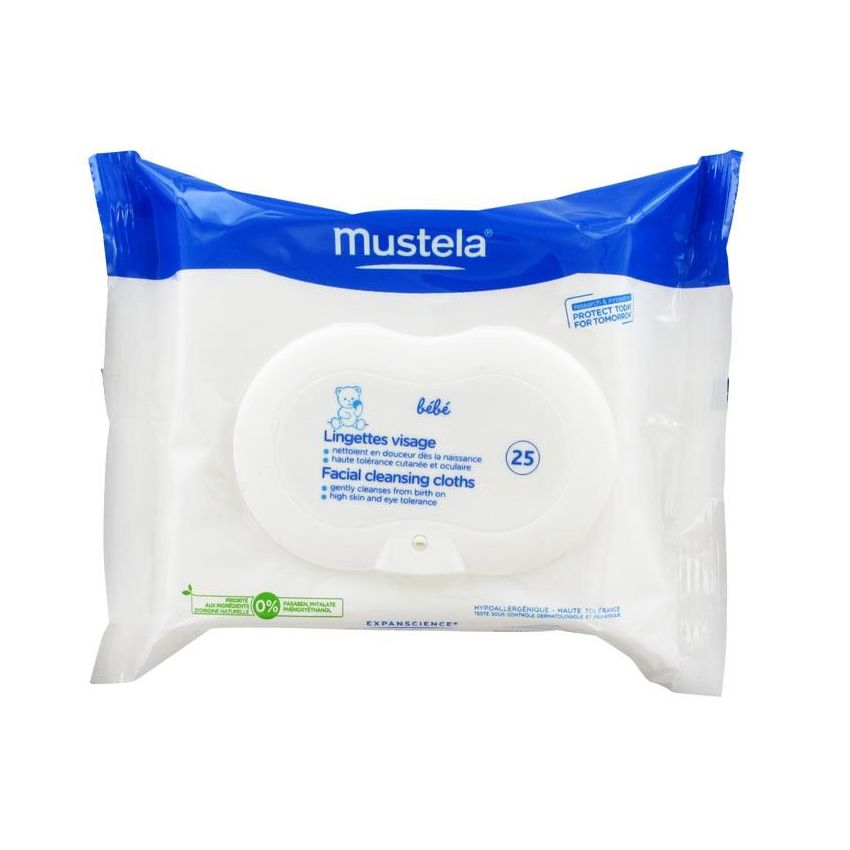 Mustela Baby Lingettes Visage 25 Unités