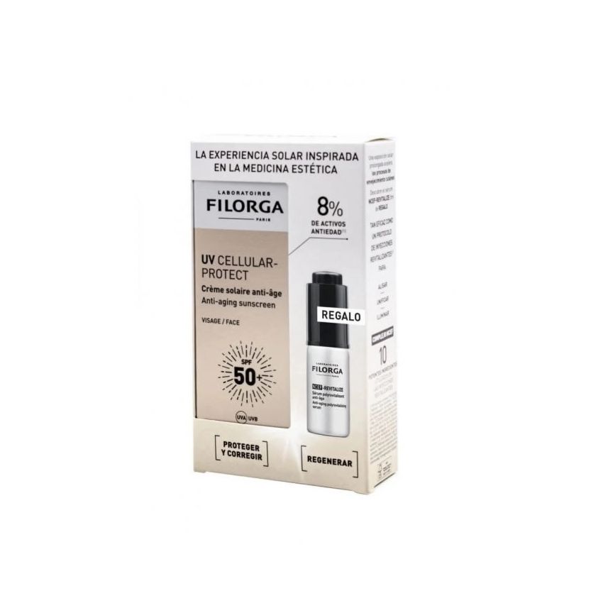 Filorga Uv Cellular-Protect Crème Solaire Anti-Âge Visage 40Ml Coffret De 2 Pièces