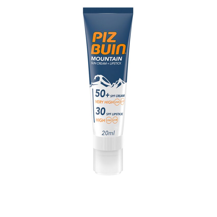 Mountain Spf50+ Crème Solaire 20 Ml + Rouge À Lèvres F20 - 2,3 Ml