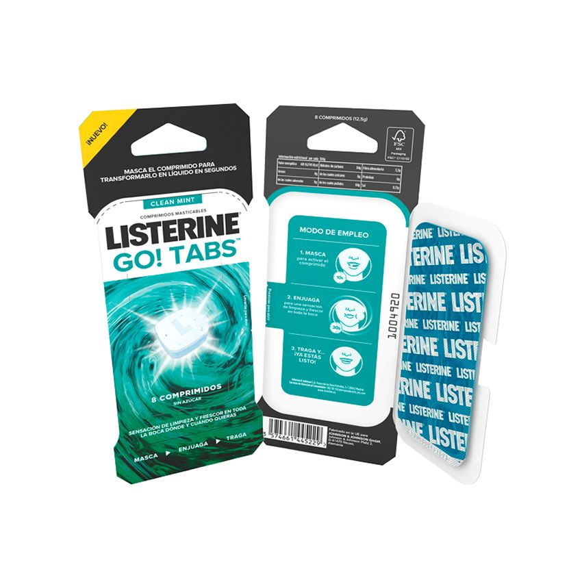 Enjuague Listerine Go Tabs