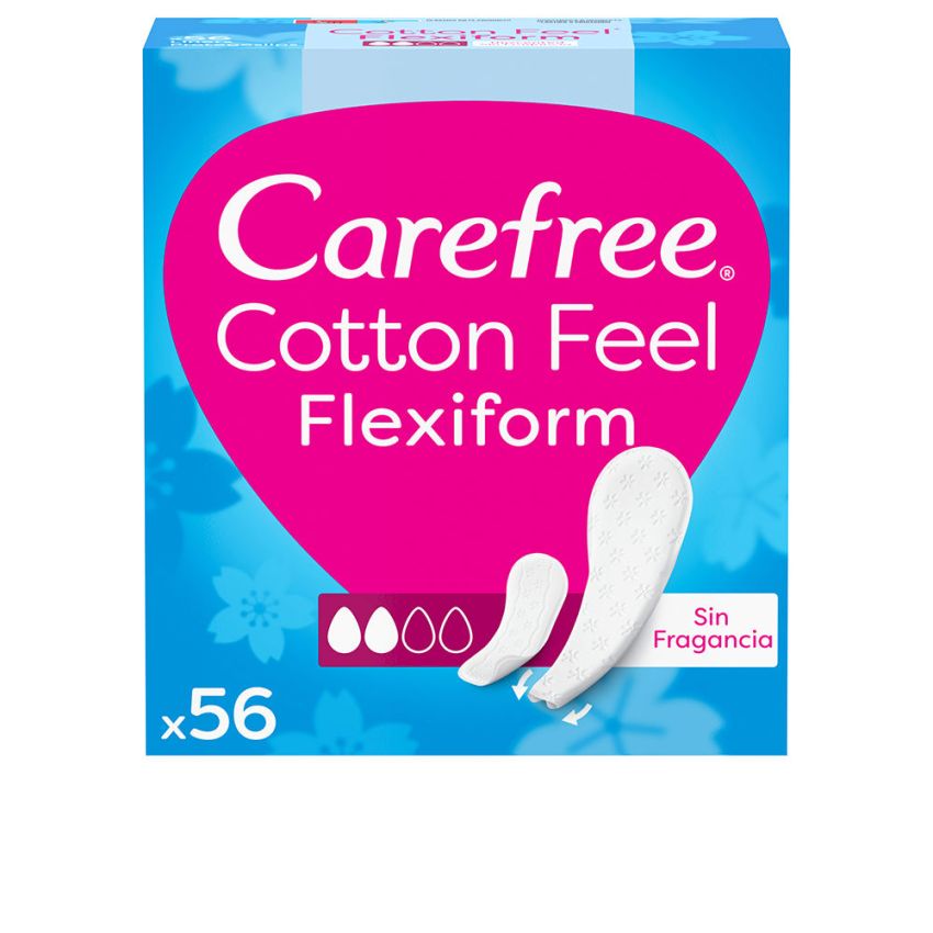 Coton Protecteur Carefree Flexiform Non Parfumé - 56 U
