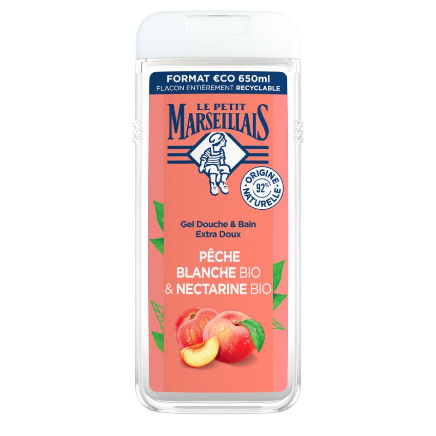 Le Petit Marseillais Gel De Bain Pêche Et Nectarine - 650 Ml