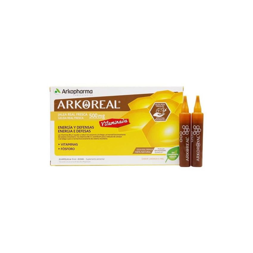 Arkopharma Arkoreal Gelée Royale Vitamine 20 Ampoules