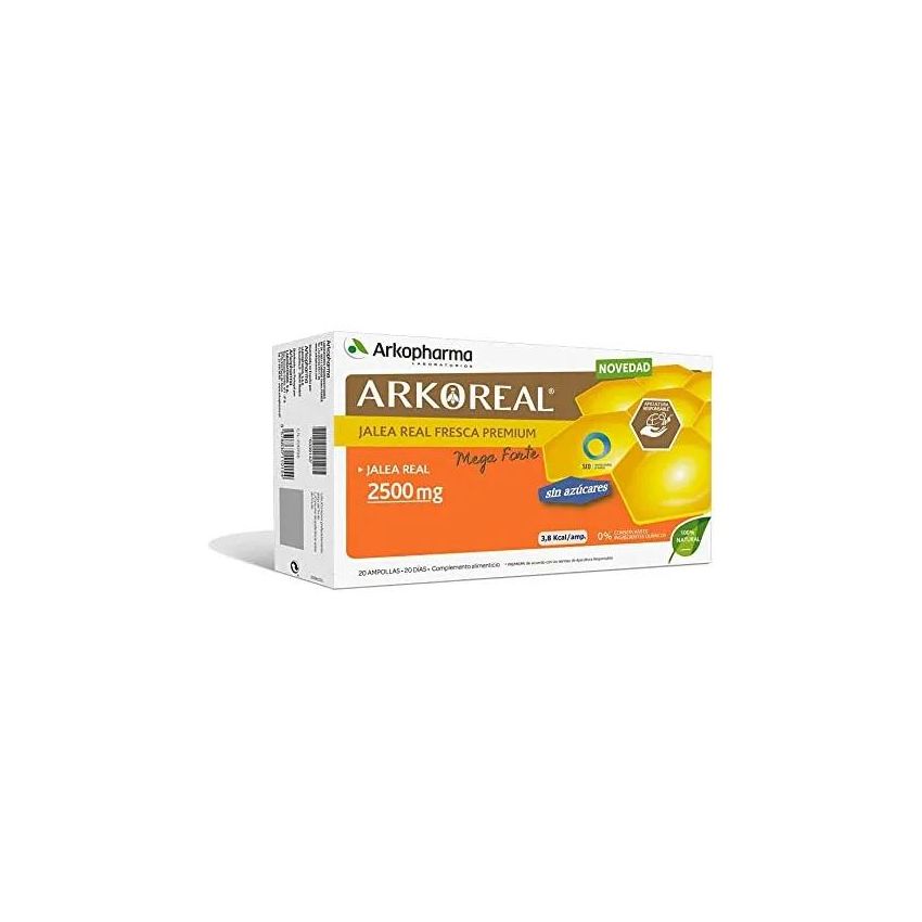 Arkoharma Arkoreal Gelée Royale 2500Mg Bio 20 Ampoules