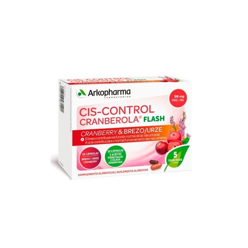 Arkopharma Cis-Control Cranberola Flash 20 Capsules