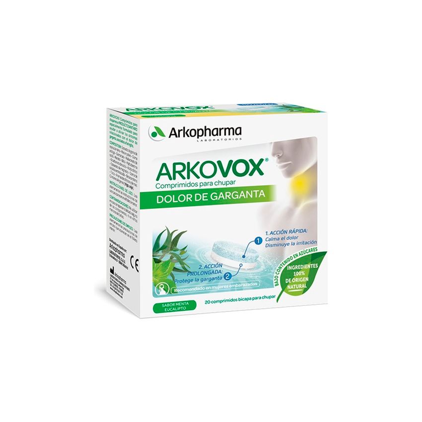 Arkopharma Arkovox Menthe Contre Le Mal De Gorge 20 Comprimés
