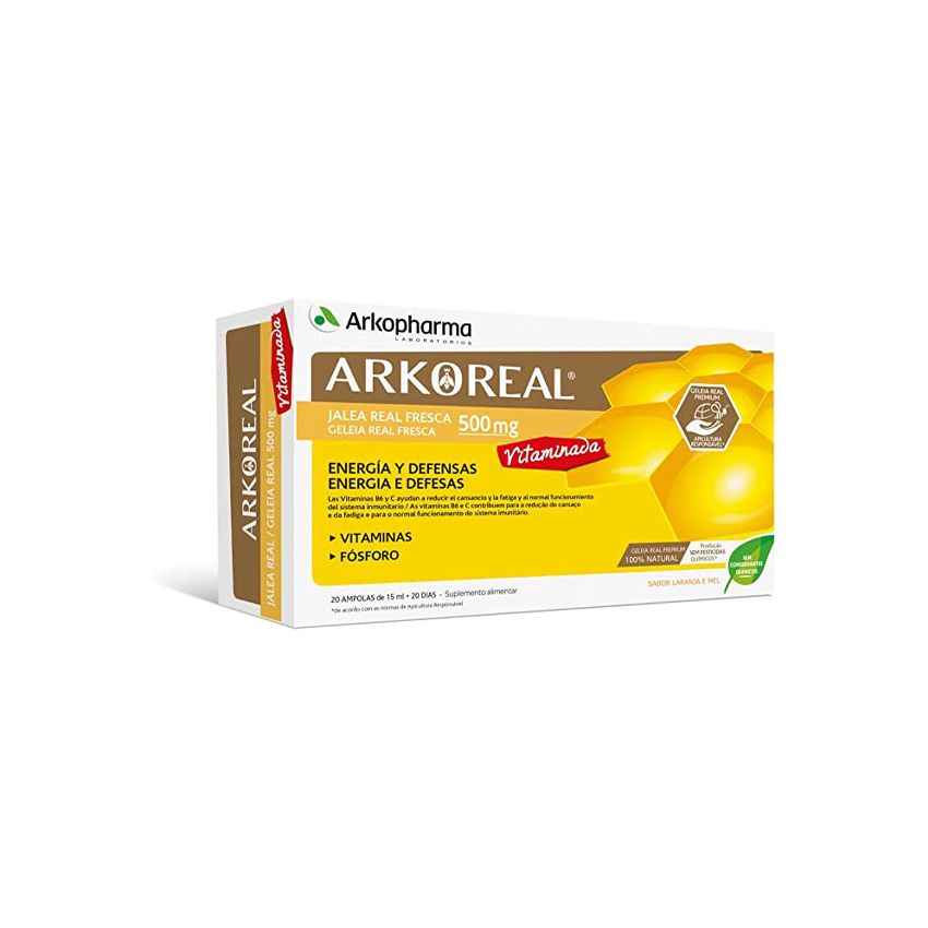 Arkopharma Arkoreal Gelée Royale 500Mg 20 Ampoules