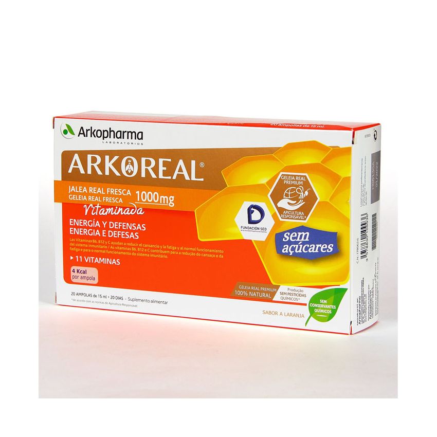 Arkopharma Arkoreal Gelée Royale 1000Mg 20 Ampoules
