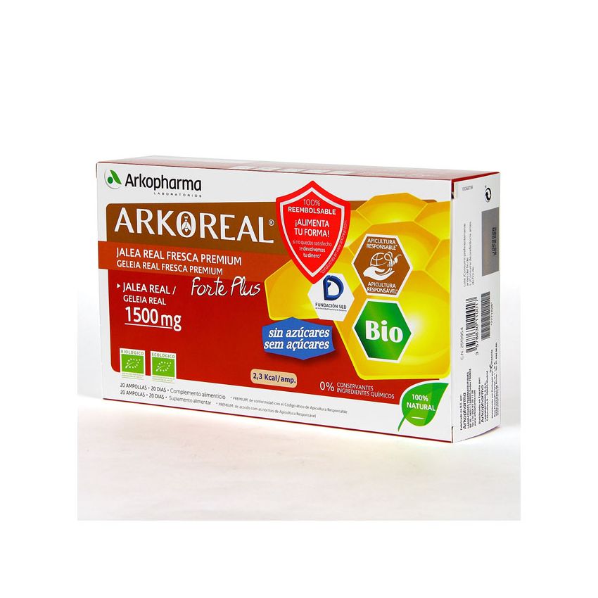 Arkopharma Arkoreal Gelée Royale 1500Mg 20 Ampoules