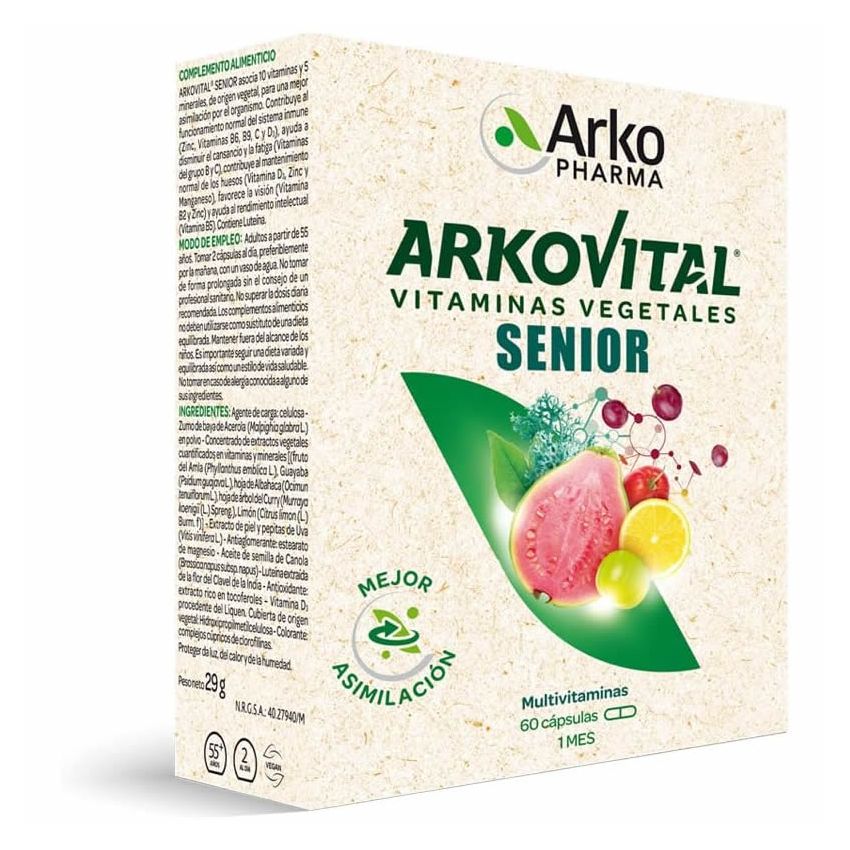 Arkovital Vitamines & Minéraux Senior 50+ 60 Capsules