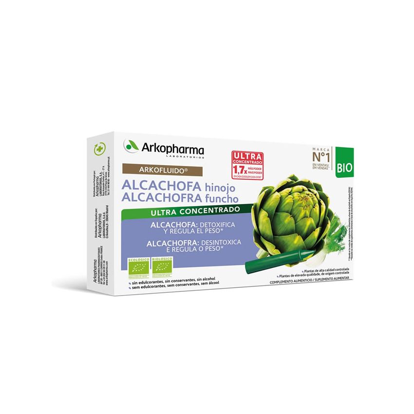 Arkopharma Arkofluid  Artichauts-Fenouil 10 Ampoules