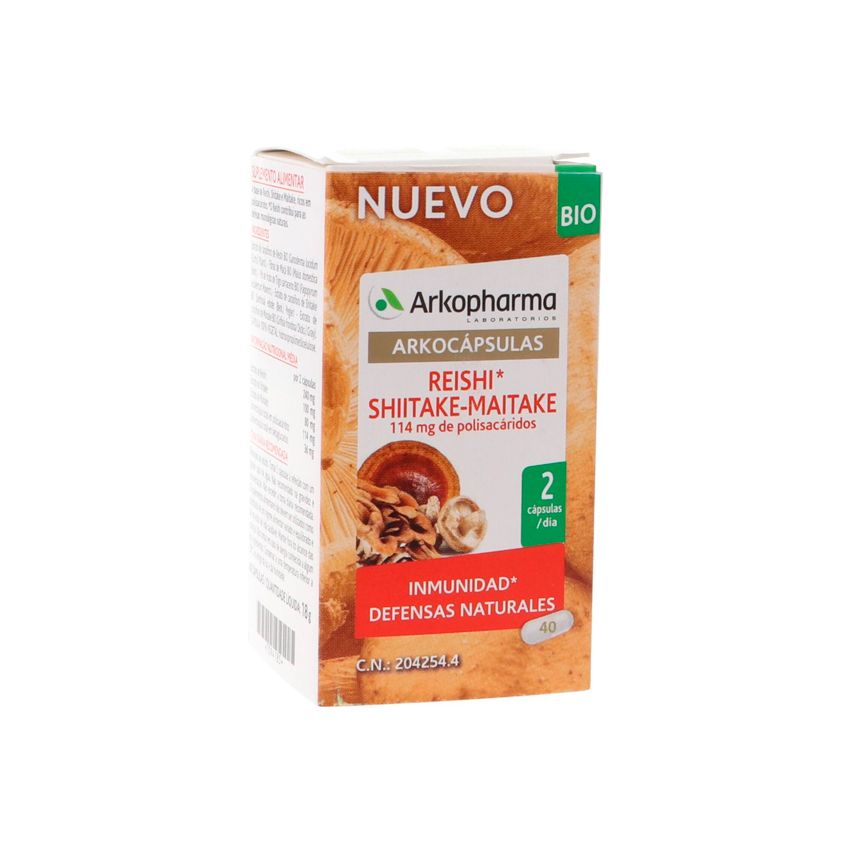 Arkopharma Reishi Shiitake Maitake Bio 40 Capsules