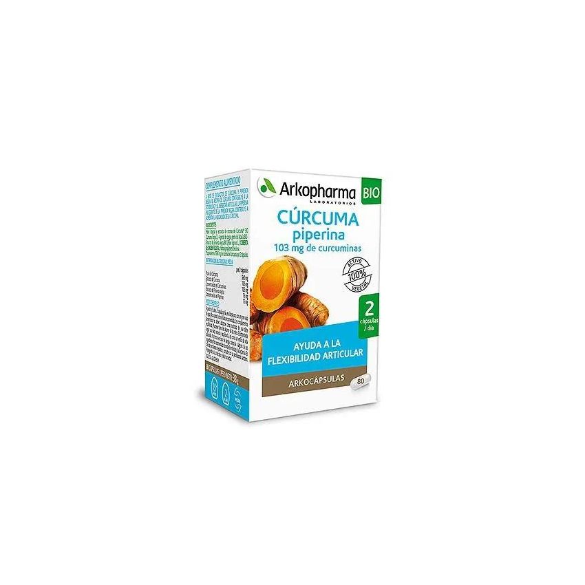 Arkopharma Turmeric Piperine 80 Capsules