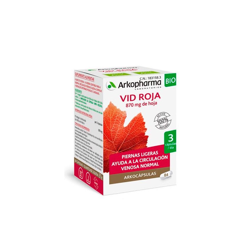 Arkopharma Red Vine 84 Capsules
