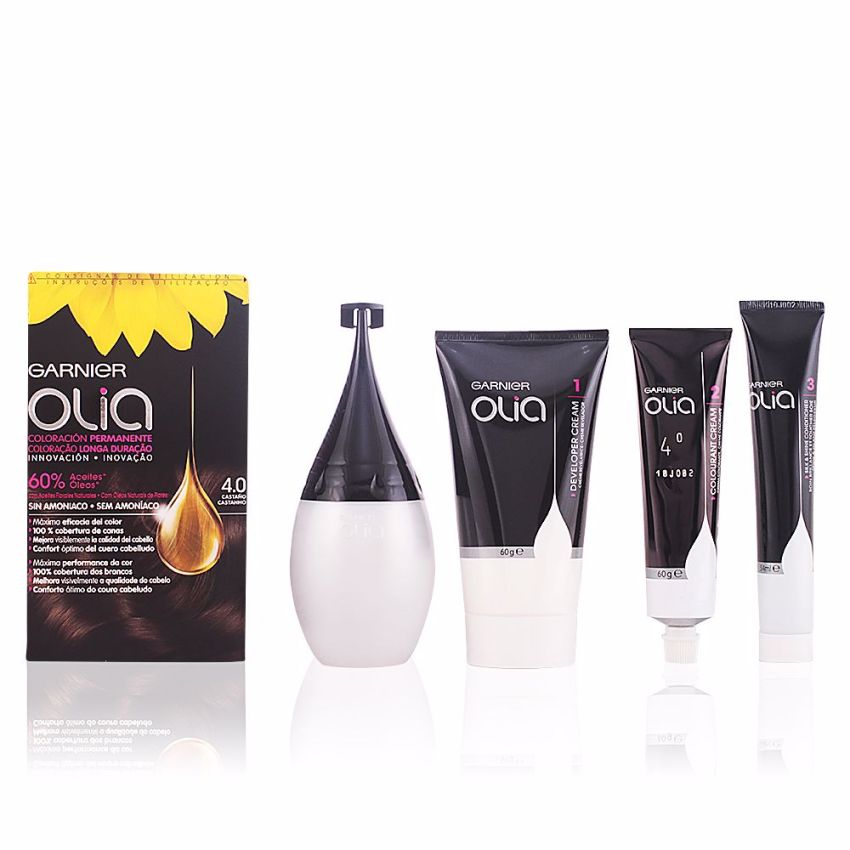 Olia Coloración Permanente - 4.0 Châtain Pur Coffret