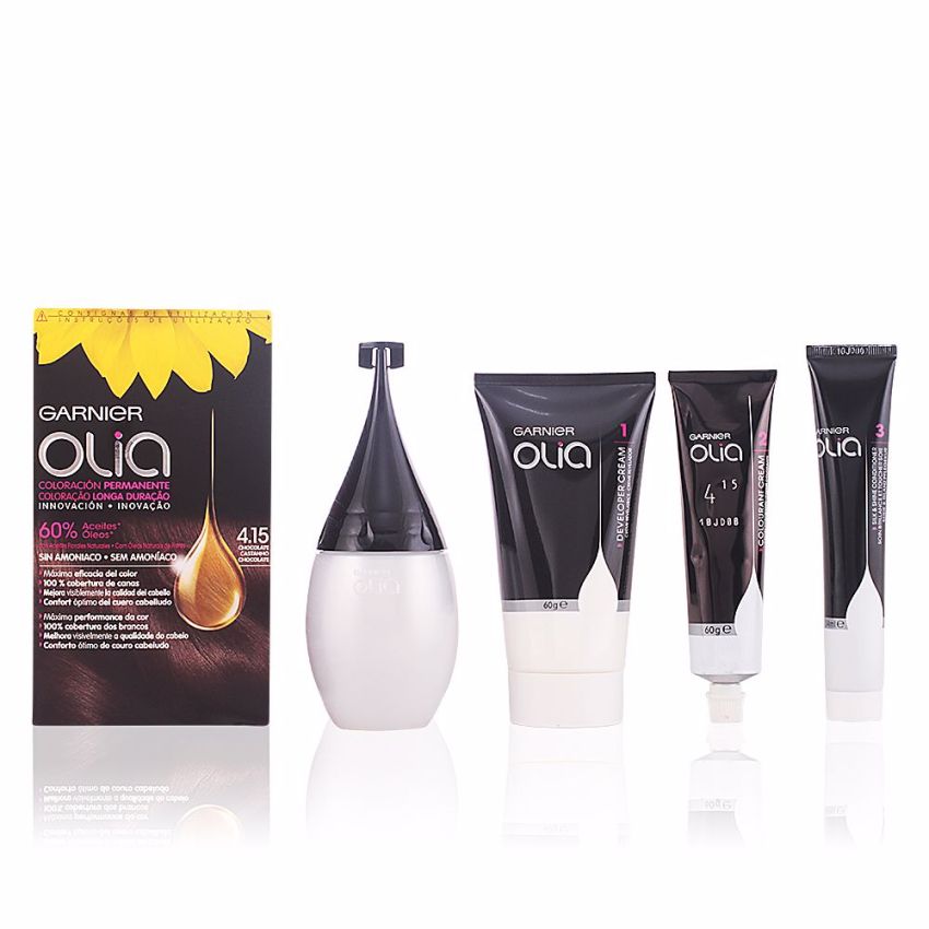 Olia Coloración Permanente - 4.15 Marron Glacé Coffret