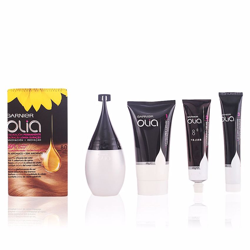 Olia Coloración Permanente - 8.0 Blond Subtil Coffret