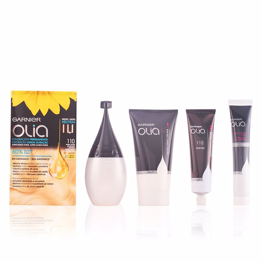 Olia Coloración Permanente - 110 Super Éclaircissant Blond Nature Coffret