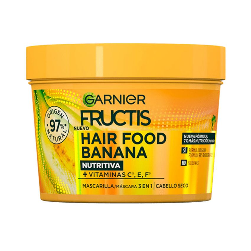 Fructis Hair Food Banana Mascarilla Ultra Nutritiva - 390 Ml
