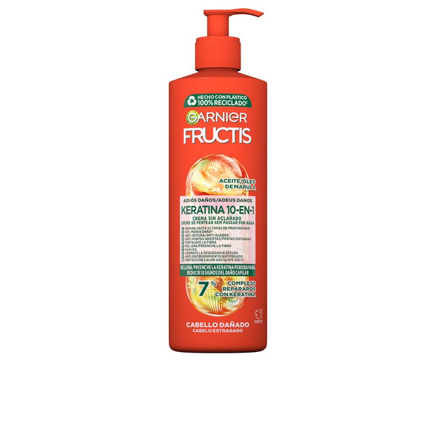 Fructis Keratin 10-En-1 Crème Sans Rinçage - 400 Ml