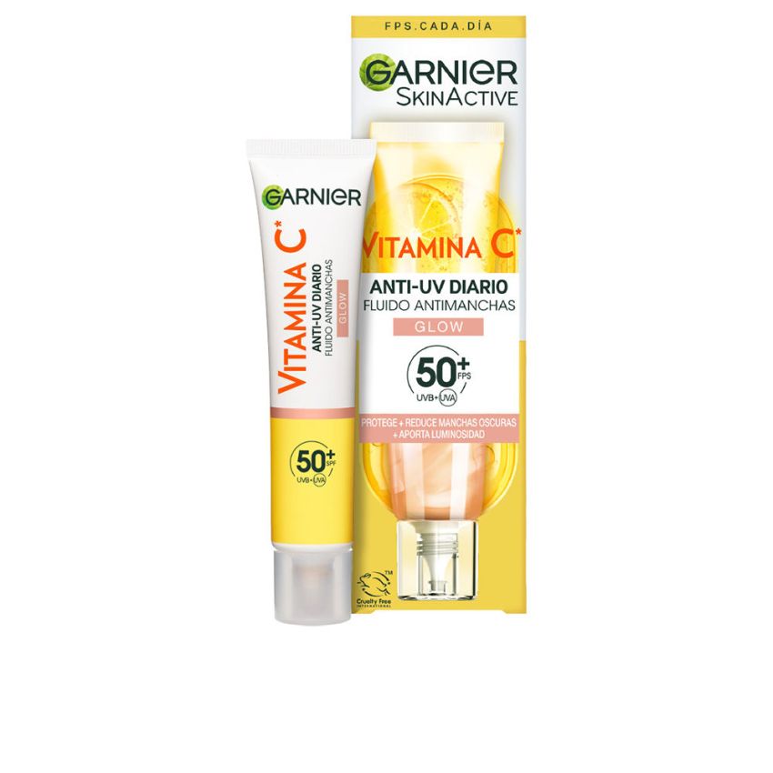 Fluide Anti-Taches Skinactive Vitamine C Spf50+ - Skinactive Vitamine C Fluide Anti-Taches Spf50+ #Glow