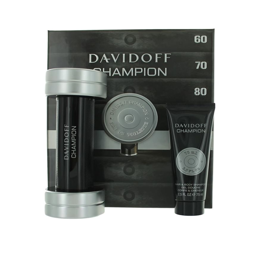 Davidoff Champion Eau De Toilette Vaporisateur 90Ml Coffret 2 Produits