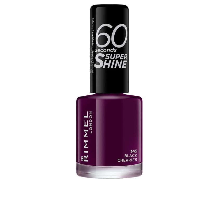 Vernis À Ongles Super Shine 60 Secondes - 345-Cerises Noires