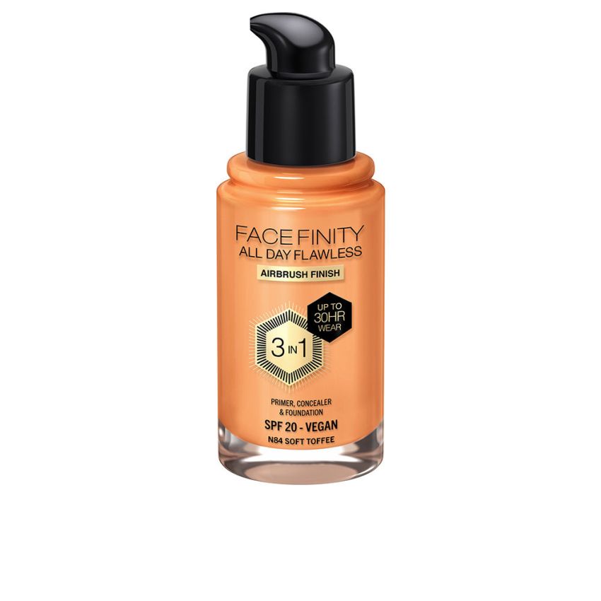 Facefinity All Day Flawless 3 In 1 Base De Maquillaje - N84-Soft Toffee