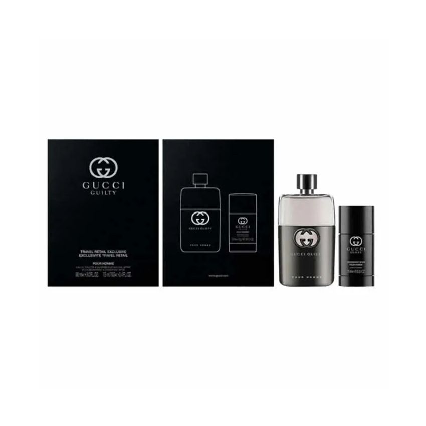 Gucci Guilty Homme Eau De Toilette Spray 90Ml Set 2 Pieces