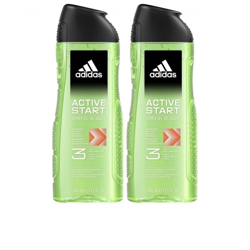 Gel Douche Adidas Active Start - 2 X 400 Ml