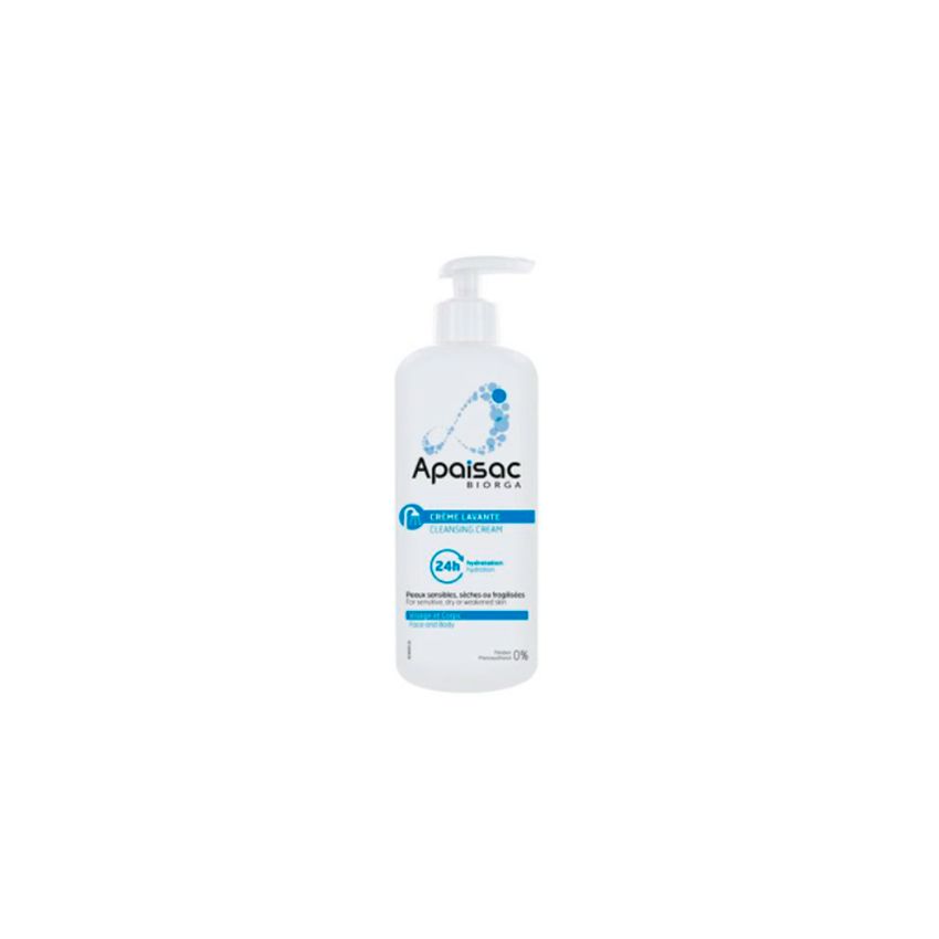 Apaisac Biorga Moisturising Cleansing Emulsion 24H 400Ml