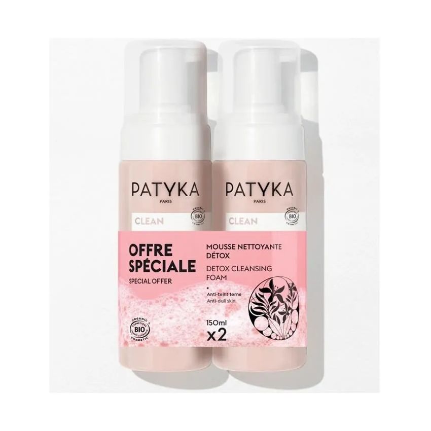 Patyka Duo Mousse Nettoyante Détox 2X 150Ml