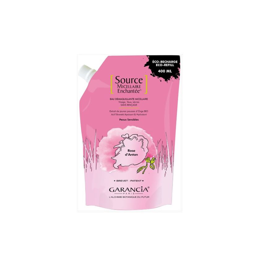Garancia Source Micellaire Enchanté Démaquillant Eco-Recharge Rose D'Antan 400Ml