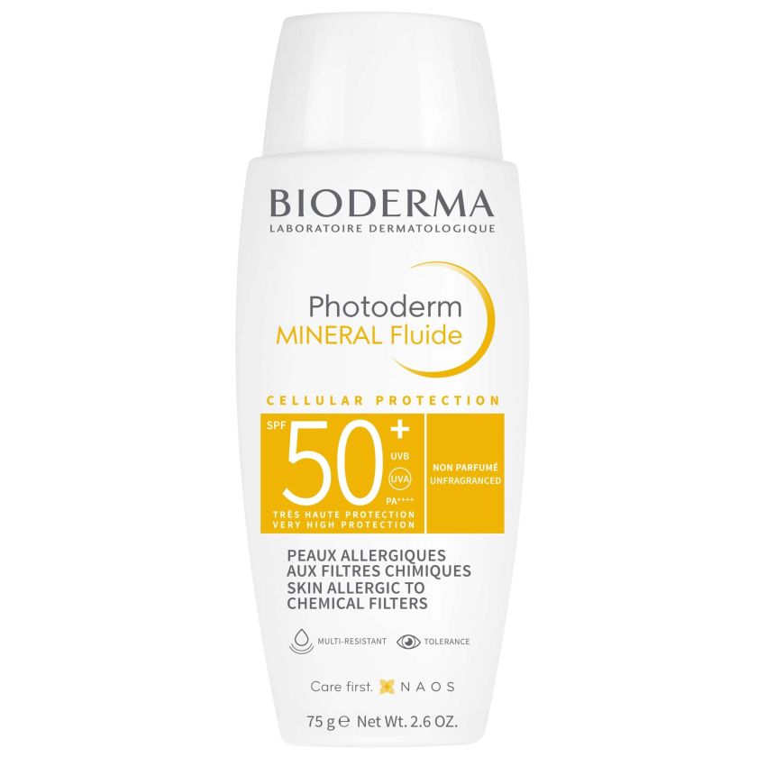 Bioderma Photoderm Mineral Fluide Solaire Minéral Haute Protection Spf50+ 