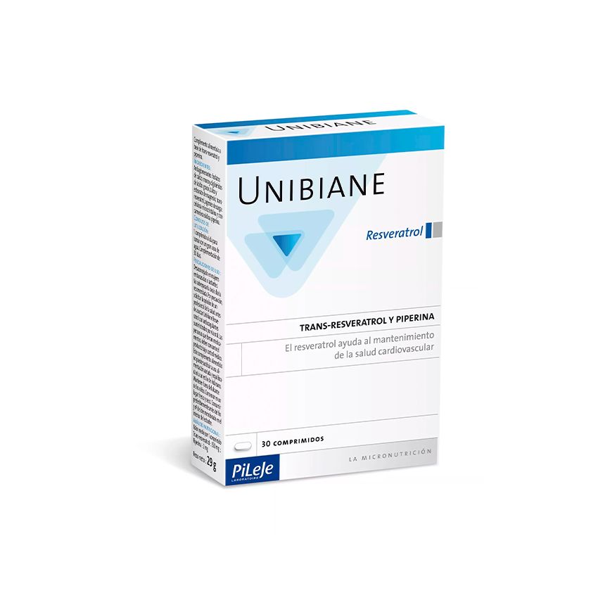Pileje Unibiane Resveratrol 30 Capsules