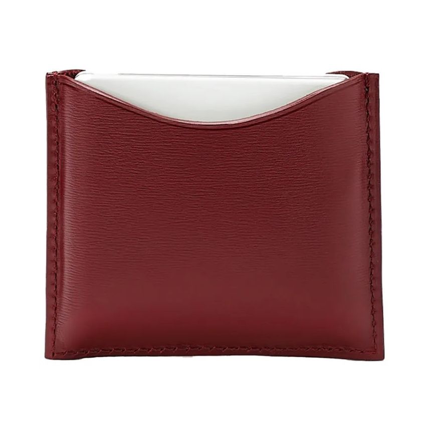 La Bouche Rouge Chocolate Leather Compact Case