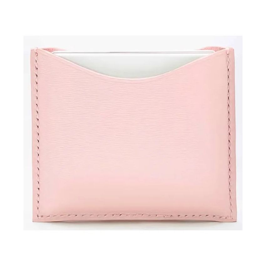 La Bouche Rouge Pink Leather Compact Case