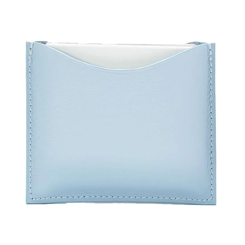 La Bouche Rouge Blue Leather Compact Case