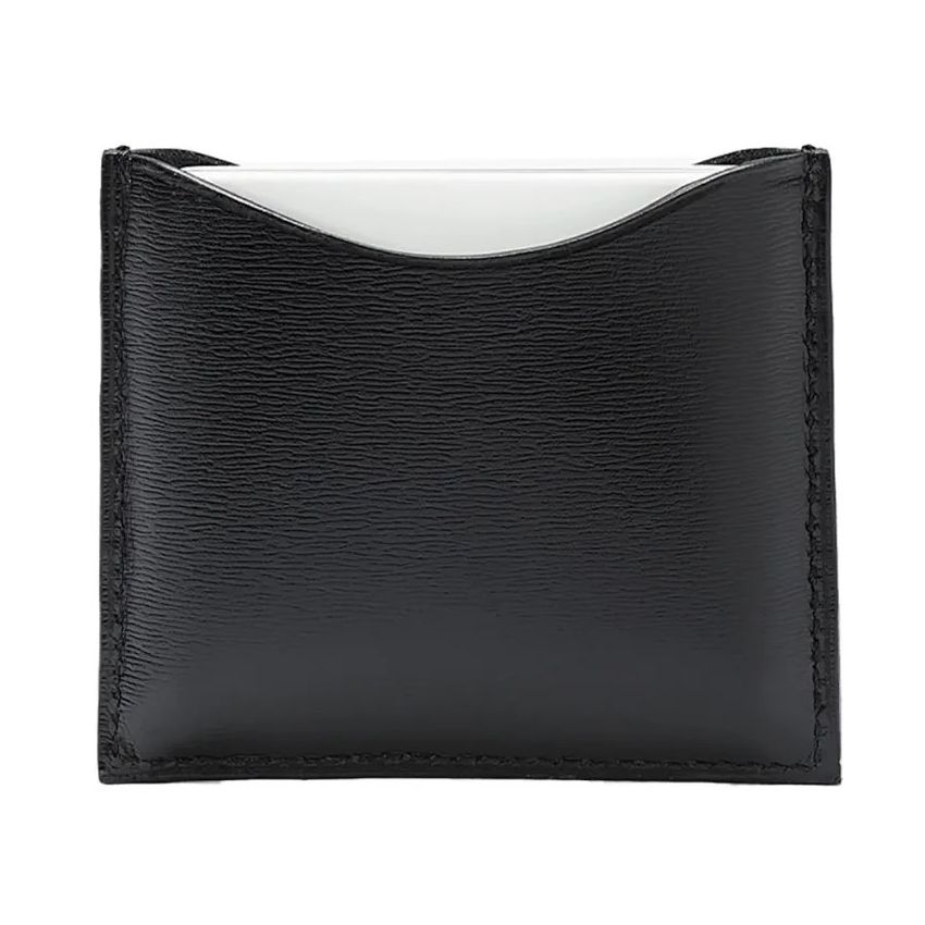 La Bouche Rouge Black Leather Compact Case