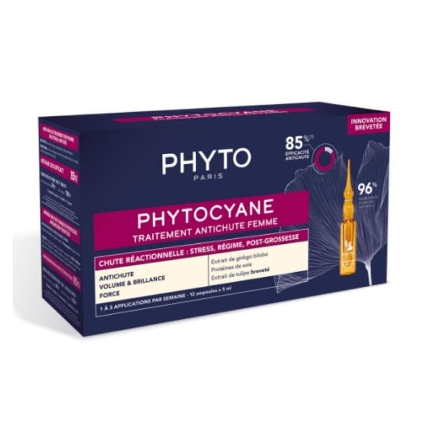 Phyto Phytocyane Chute De Cheveux Réactive 12X5Ml