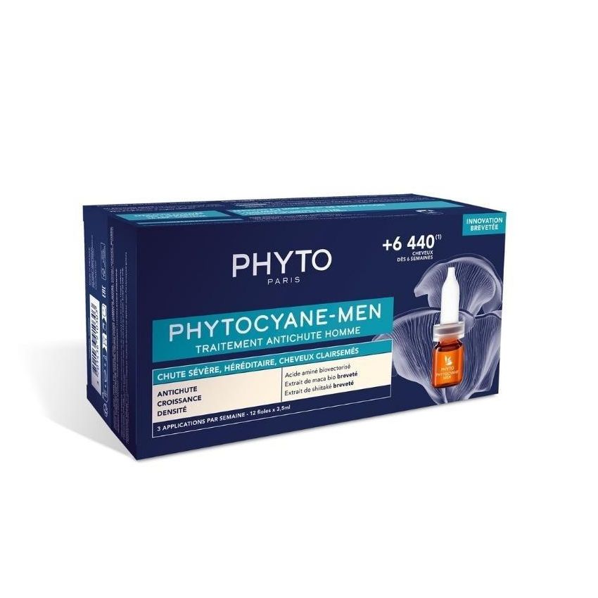 Phyto Phytocyane Men Anti-Chute De Cheveux 12X3.5Ml