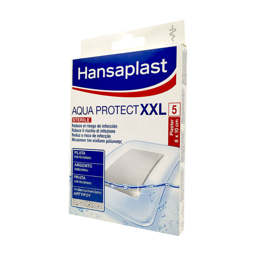 Hansaplast Aqua Protect Med Dressings 8X10 Cm 5 Pcs